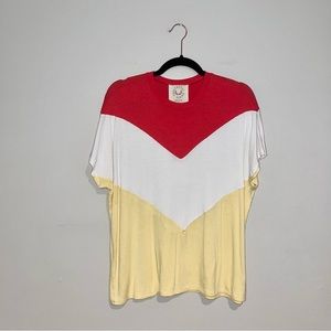 Fantastic Fawn Colorblock Top Sz S